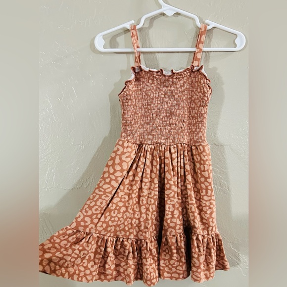 Little Sleepies Rust Leopard Sundress Sleeveless Casual - Picture 3 of 3